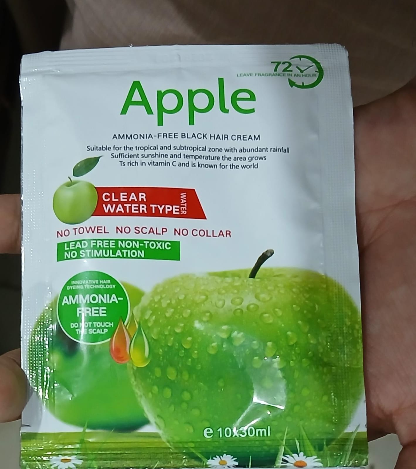 APPLE HAIR COLOR AMMONIA FREE