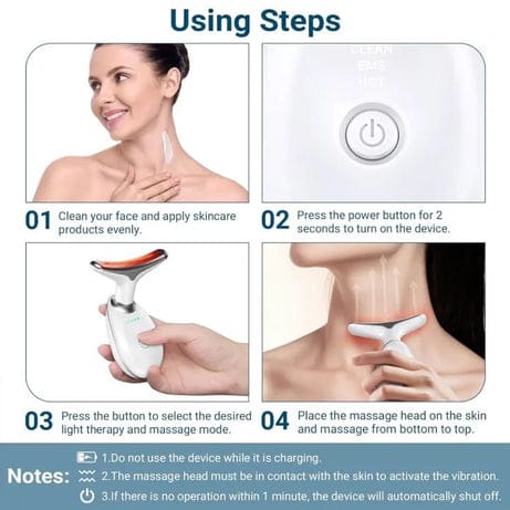 Luxury EMS Neck & Face Massager