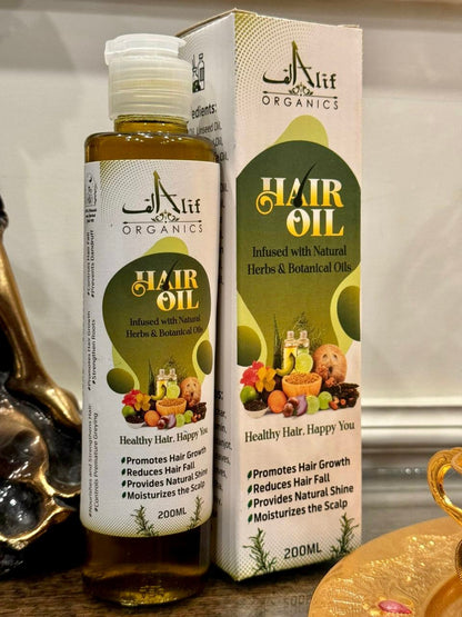 ALIF ORGANIC HAIR OIL 200ML